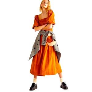 Free People Ain't She A Beaut Midi Dress worn once